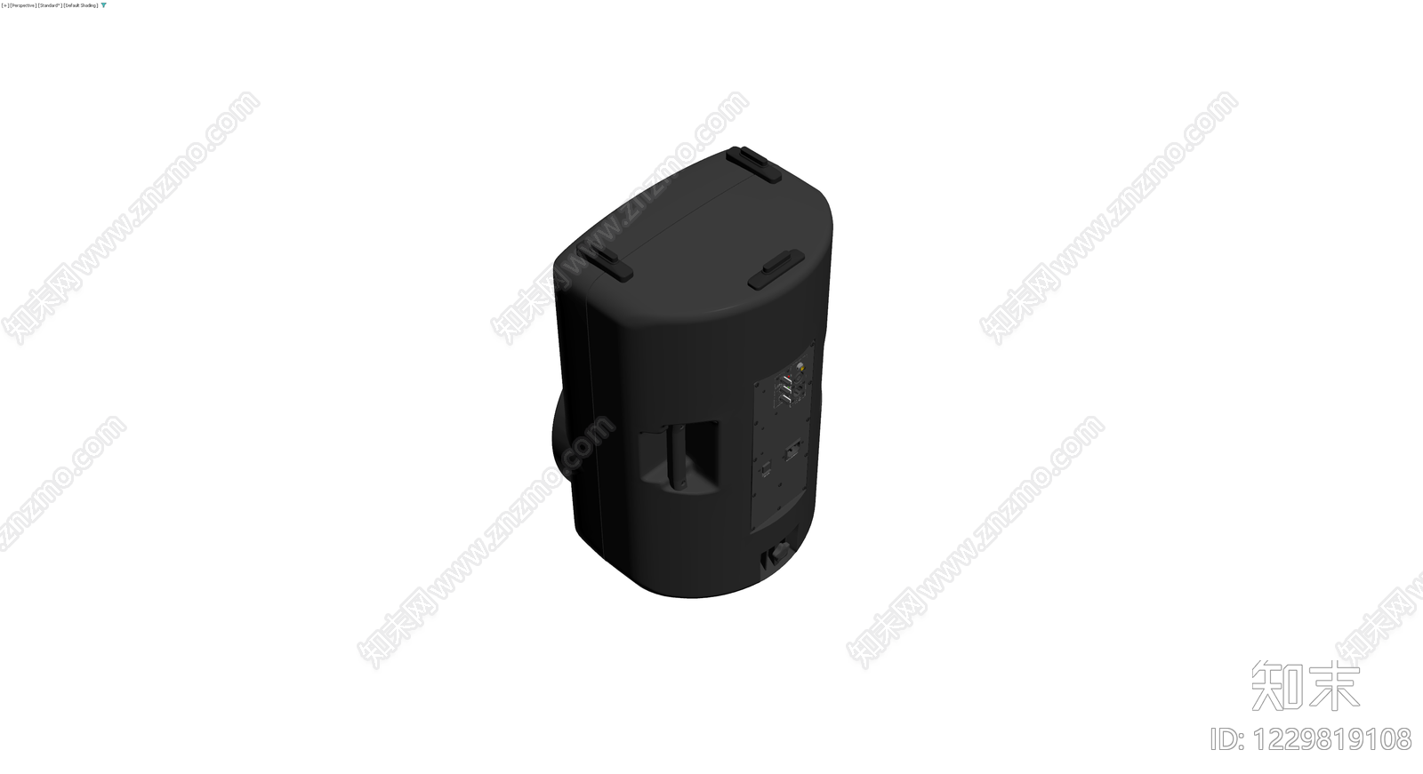 黑色便携式音响3D模型下载【ID:1229819108】