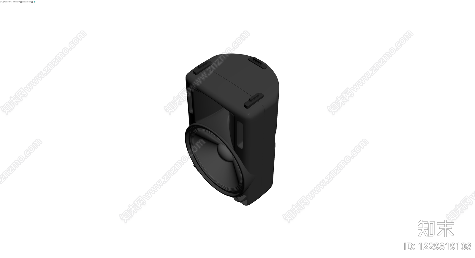 黑色便携式音响3D模型下载【ID:1229819108】