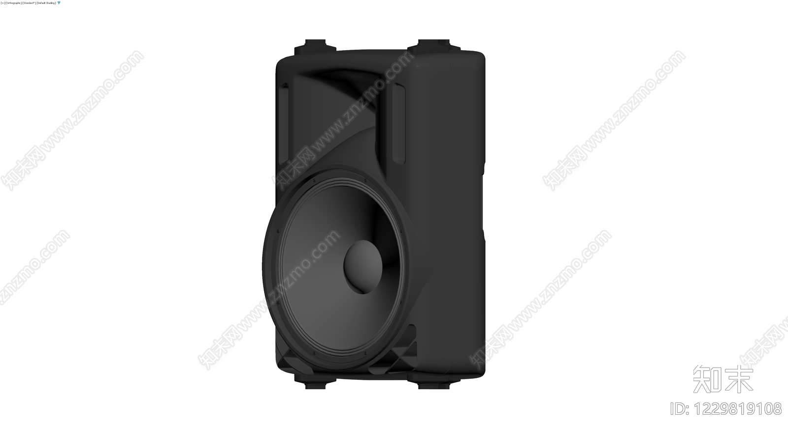 黑色便携式音响3D模型下载【ID:1229819108】