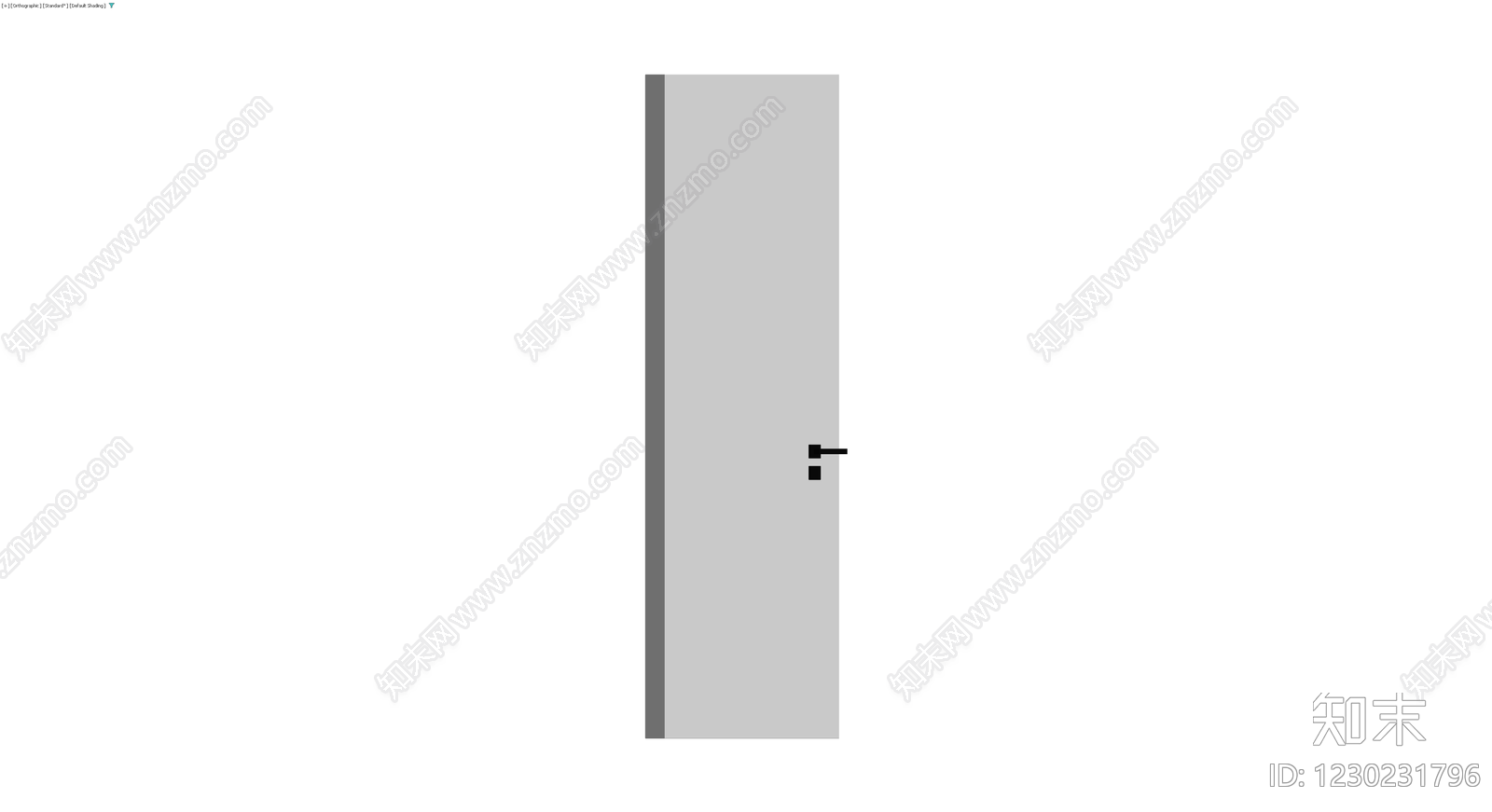 现代风格成品门体3D模型下载【ID:1230231796】