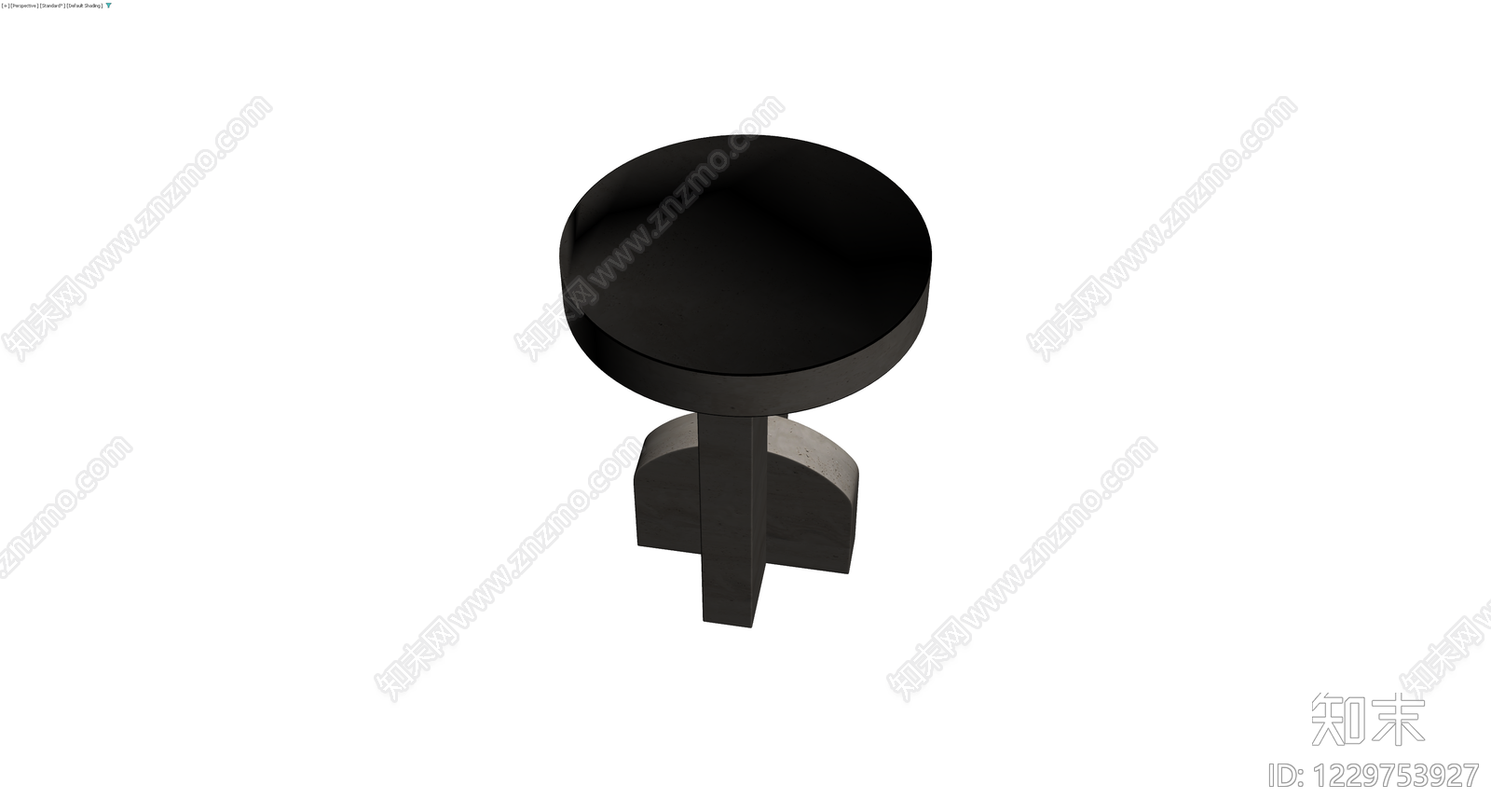 圆形石材边几3D模型下载【ID:1229753927】