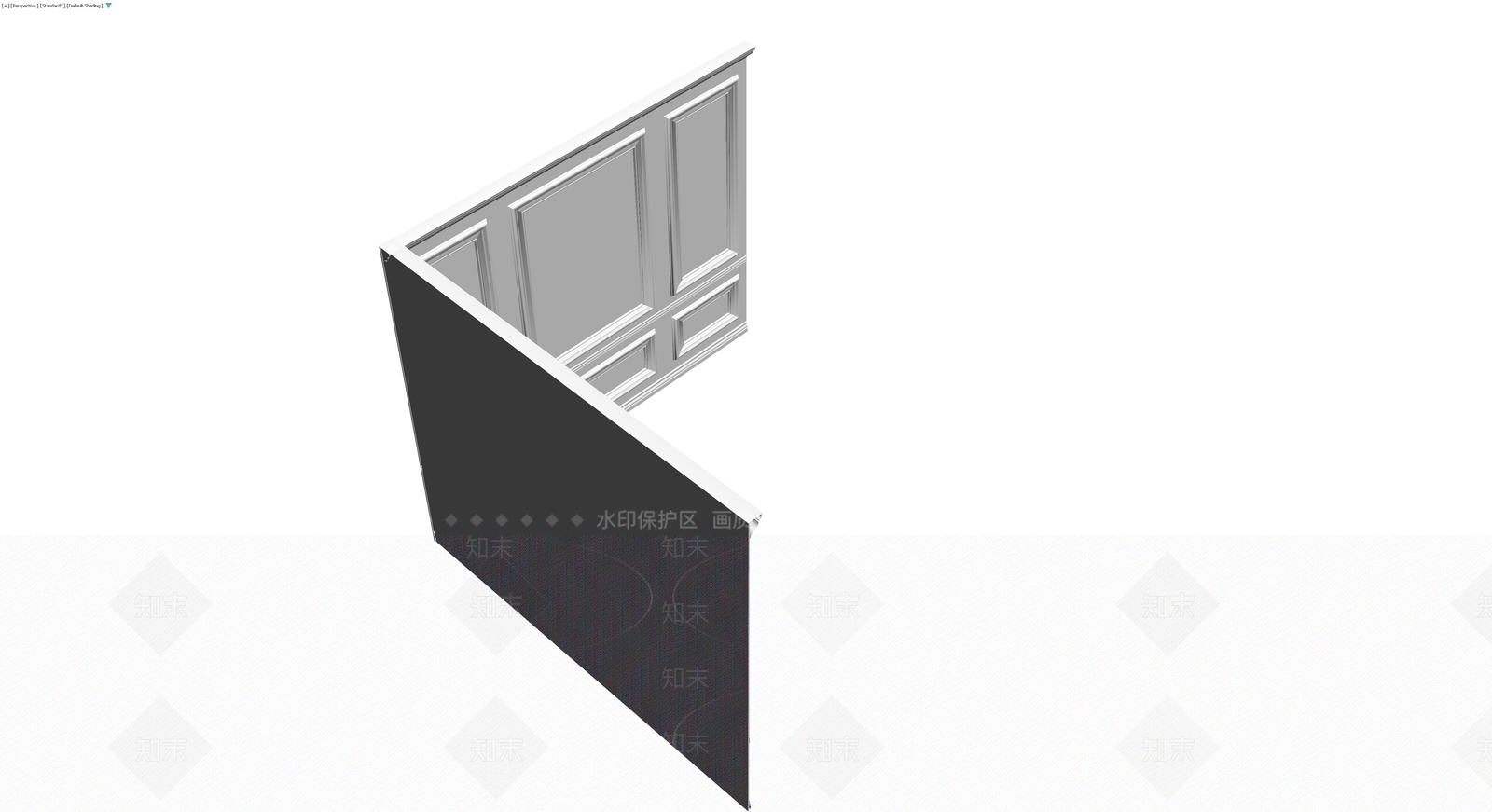 欧式护墙板模块组合3D模型下载【ID:1230706529】