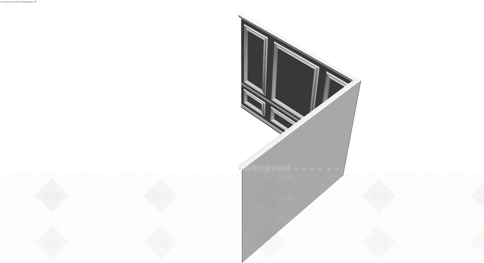 欧式护墙板模块组合3D模型下载【ID:1230706529】