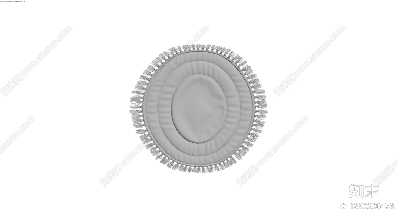 椭圆形流苏地毯3D模型下载【ID:1230200478】