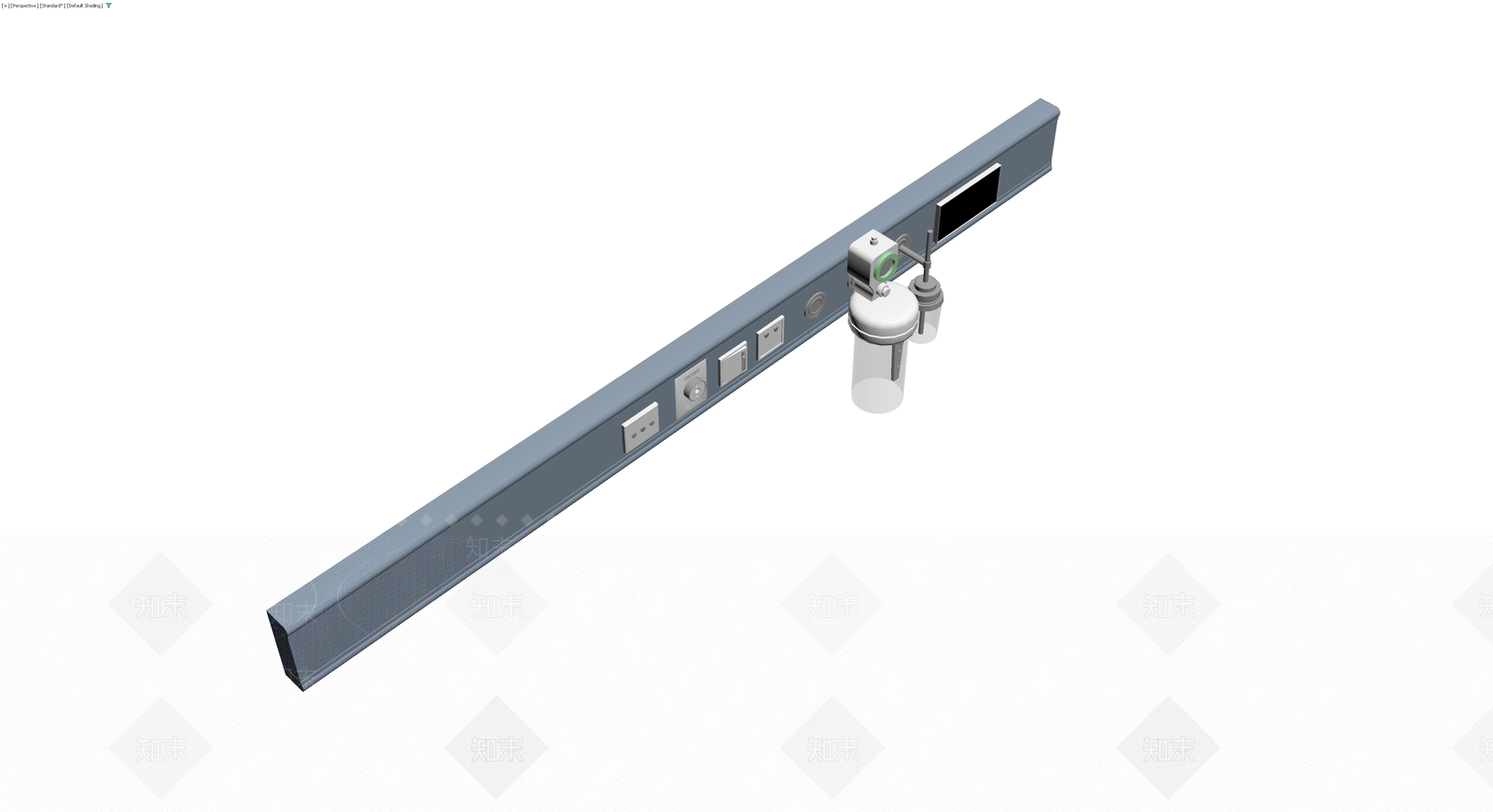 医疗设备墙挂终端组件3D模型下载【ID:1230556438】