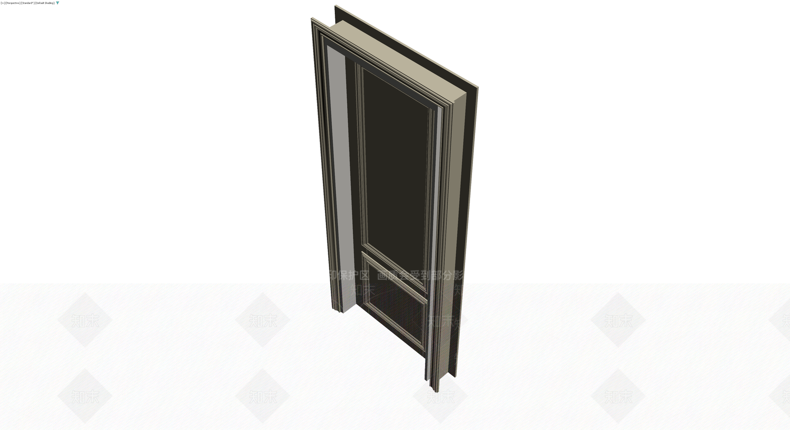 双板面欧式木门3D模型下载【ID:1230777374】