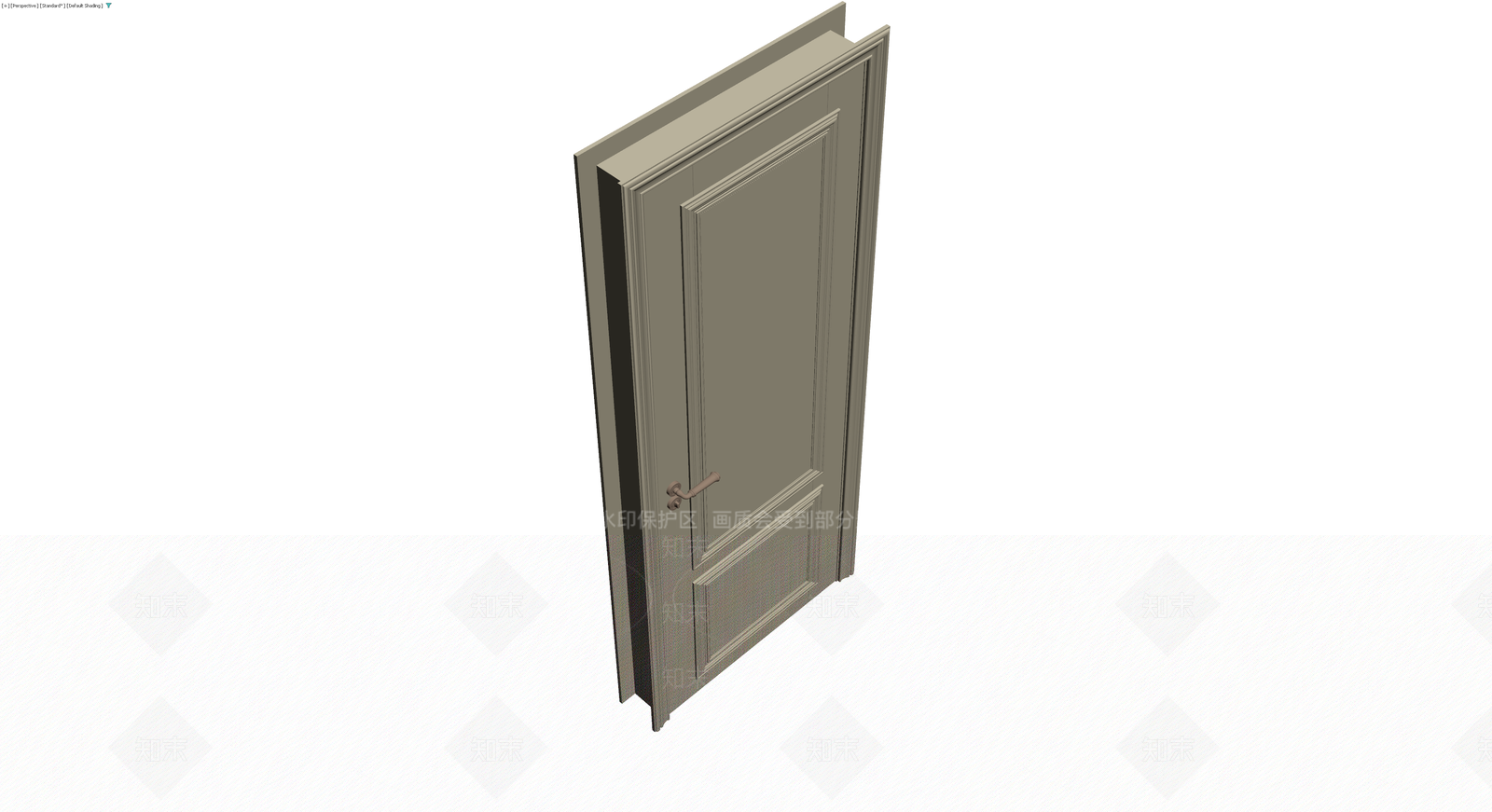双板面欧式木门3D模型下载【ID:1230777374】