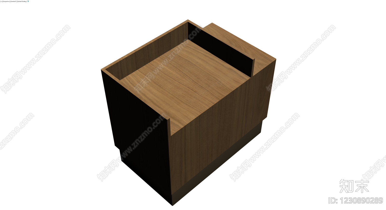 胡桃木纹理收纳盒3D模型下载【ID:1230890289】