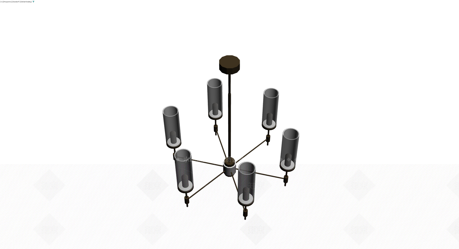 六头吊灯组合3D模型下载【ID:1230145232】