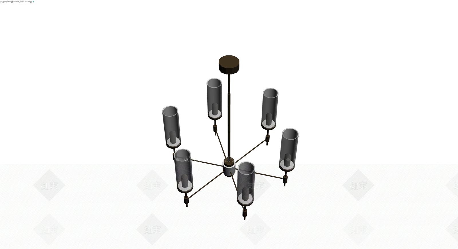 六头吊灯组合3D模型下载【ID:1230145232】