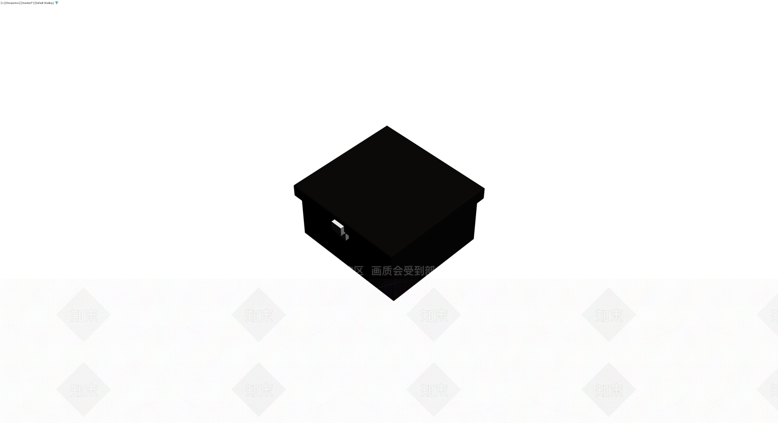 黑色方形储物盒3D模型下载【ID:1230396310】