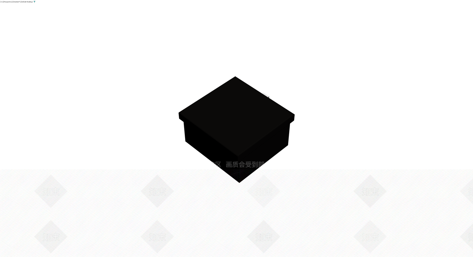 黑色方形储物盒3D模型下载【ID:1230396310】