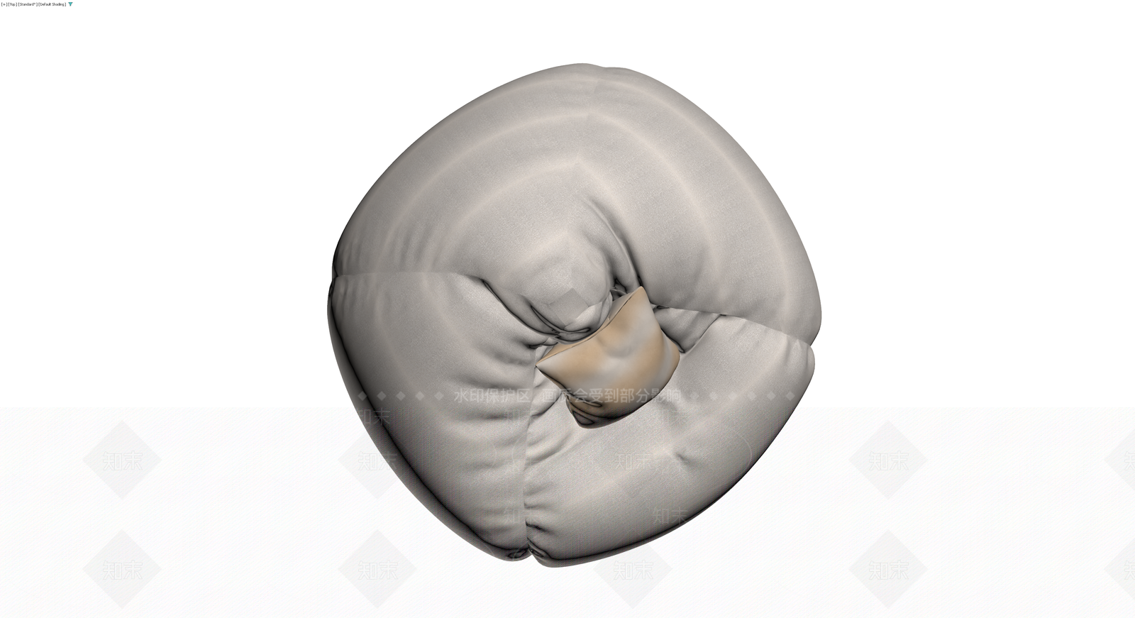 灰色布艺懒人沙发3D模型下载【ID:1230742396】