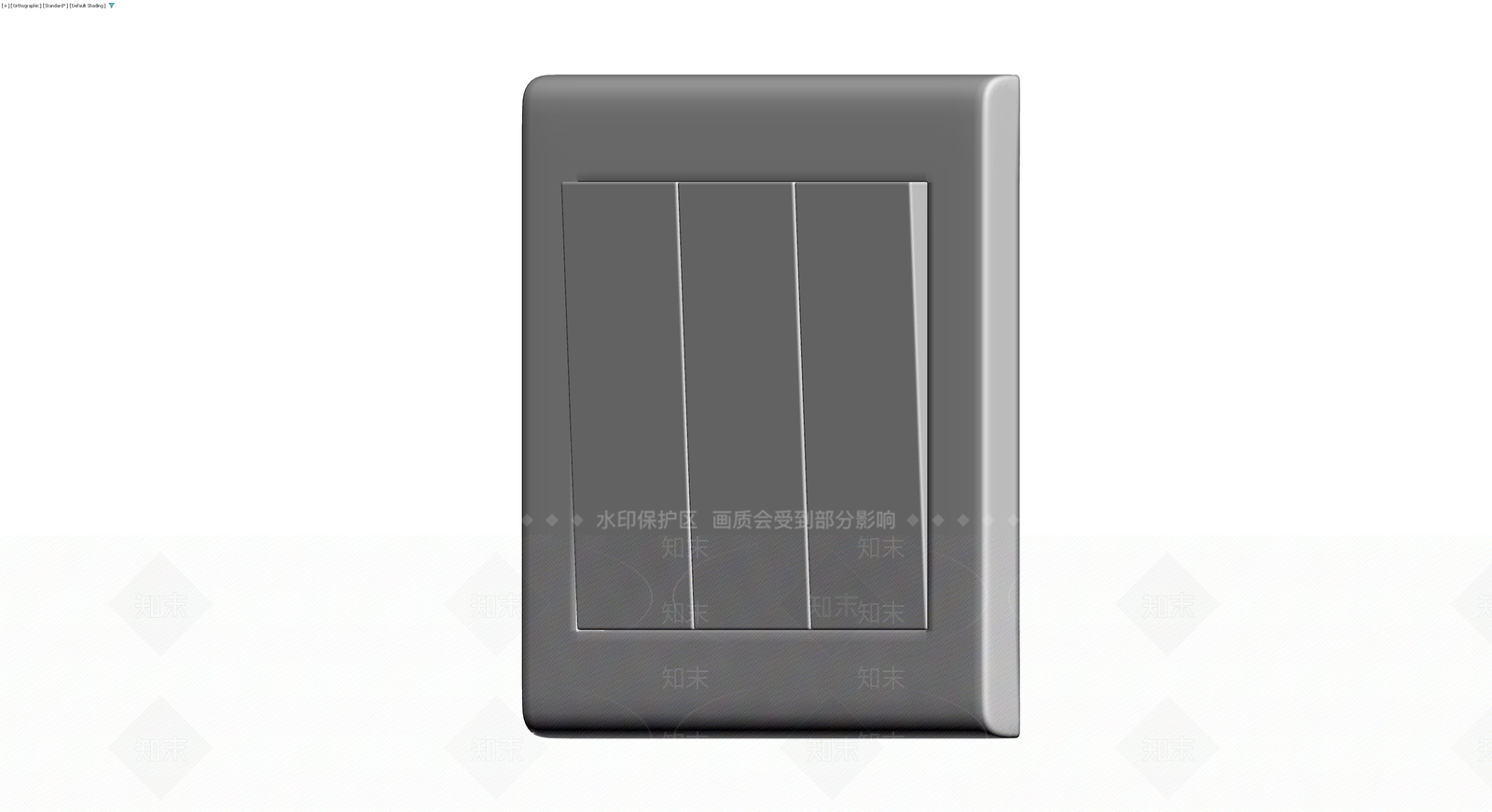 三开开关面板模型3D模型下载【ID:1230447596】