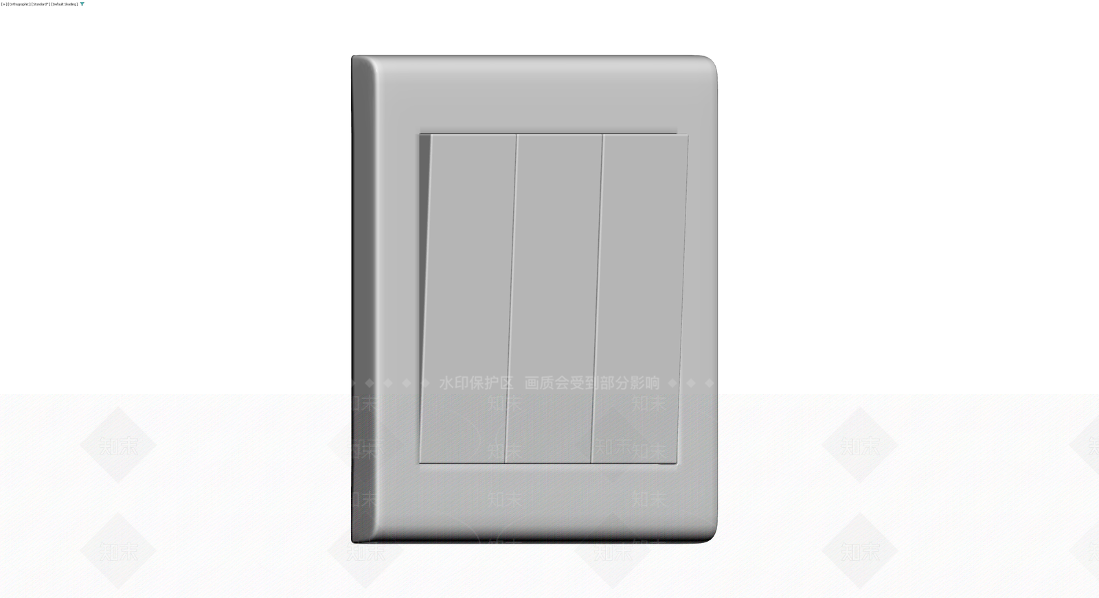 三开开关面板模型3D模型下载【ID:1230447596】