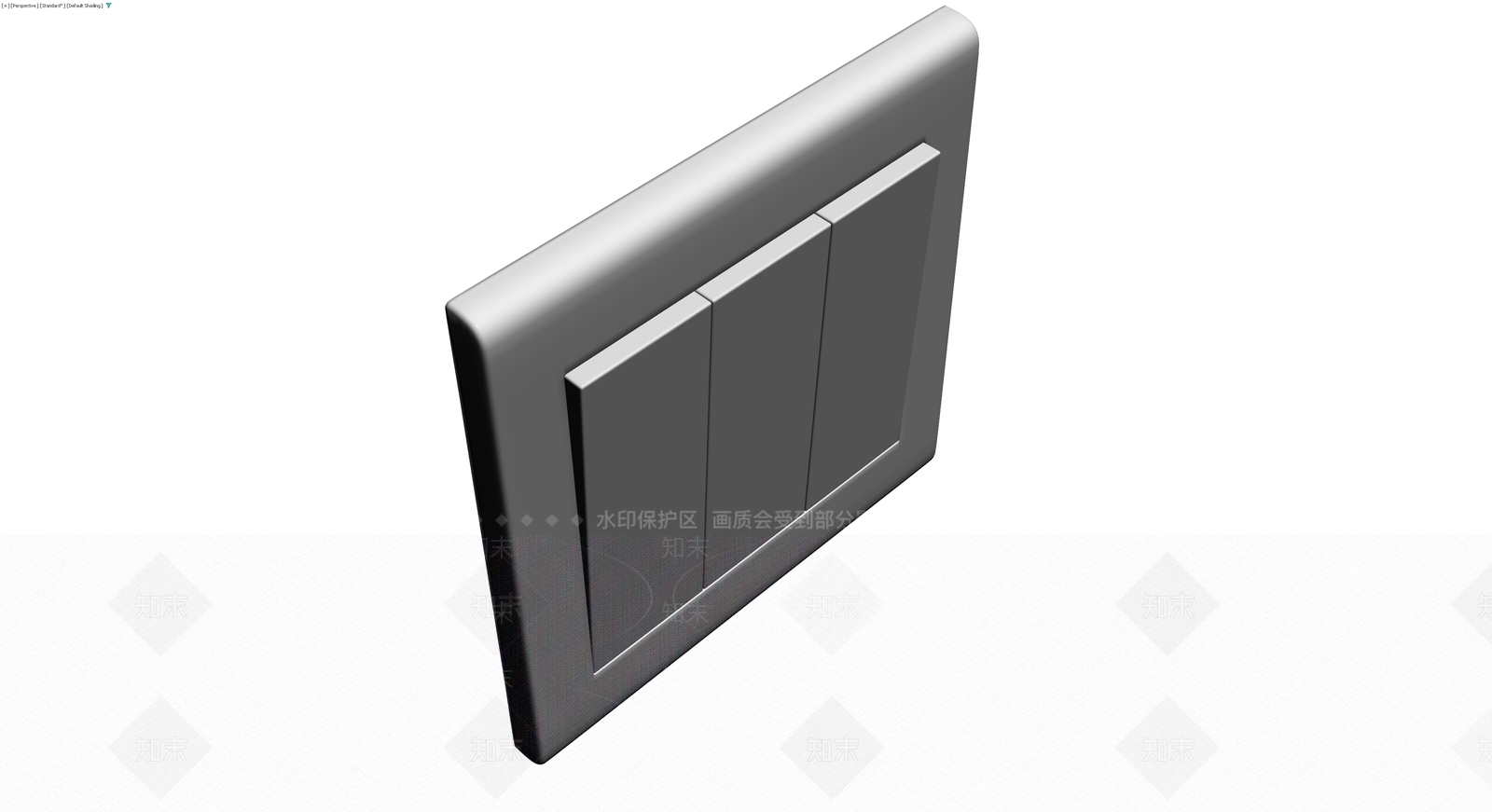 三开开关面板模型3D模型下载【ID:1230447596】
