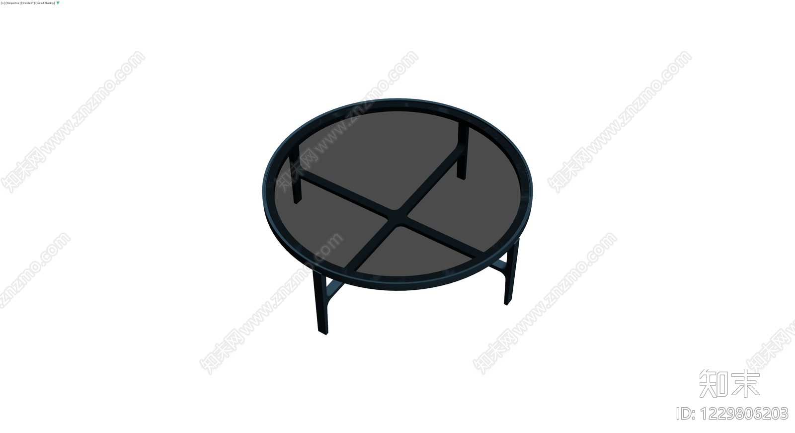 现代风格圆形茶几3D模型下载【ID:1229806203】