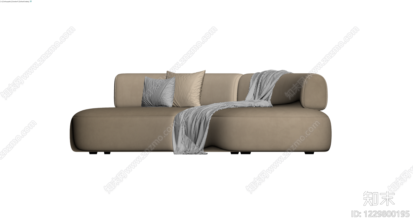 现代弧形组合沙发3D模型下载【ID:1229800195】
