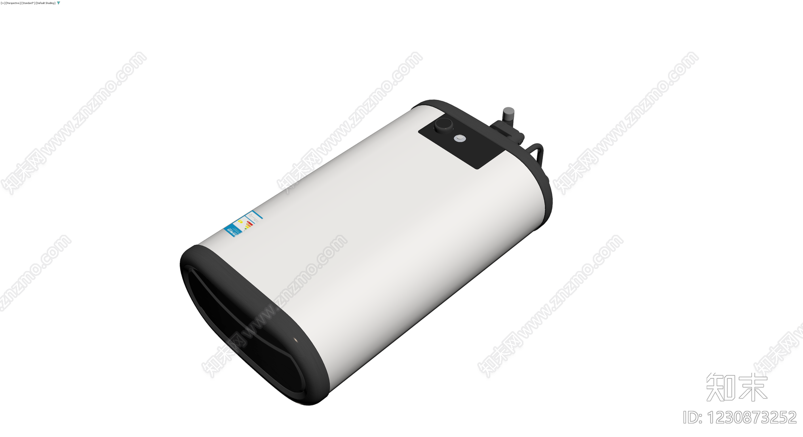 白色卧式电热水器3D模型下载【ID:1230873252】