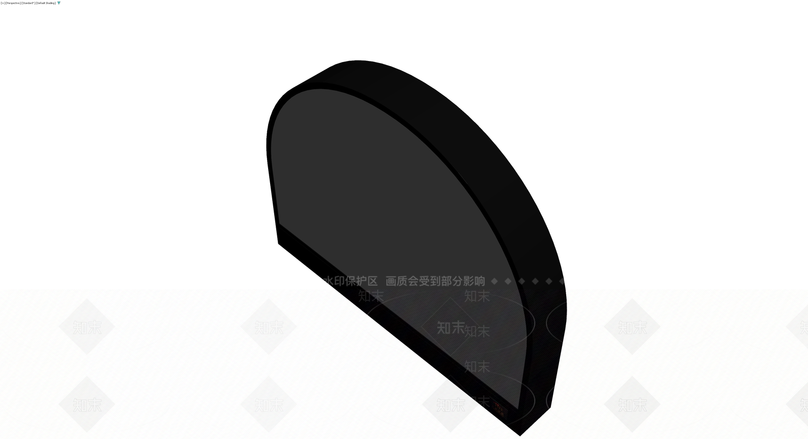 黑色拱形展示柜3D模型下载【ID:1229981266】
