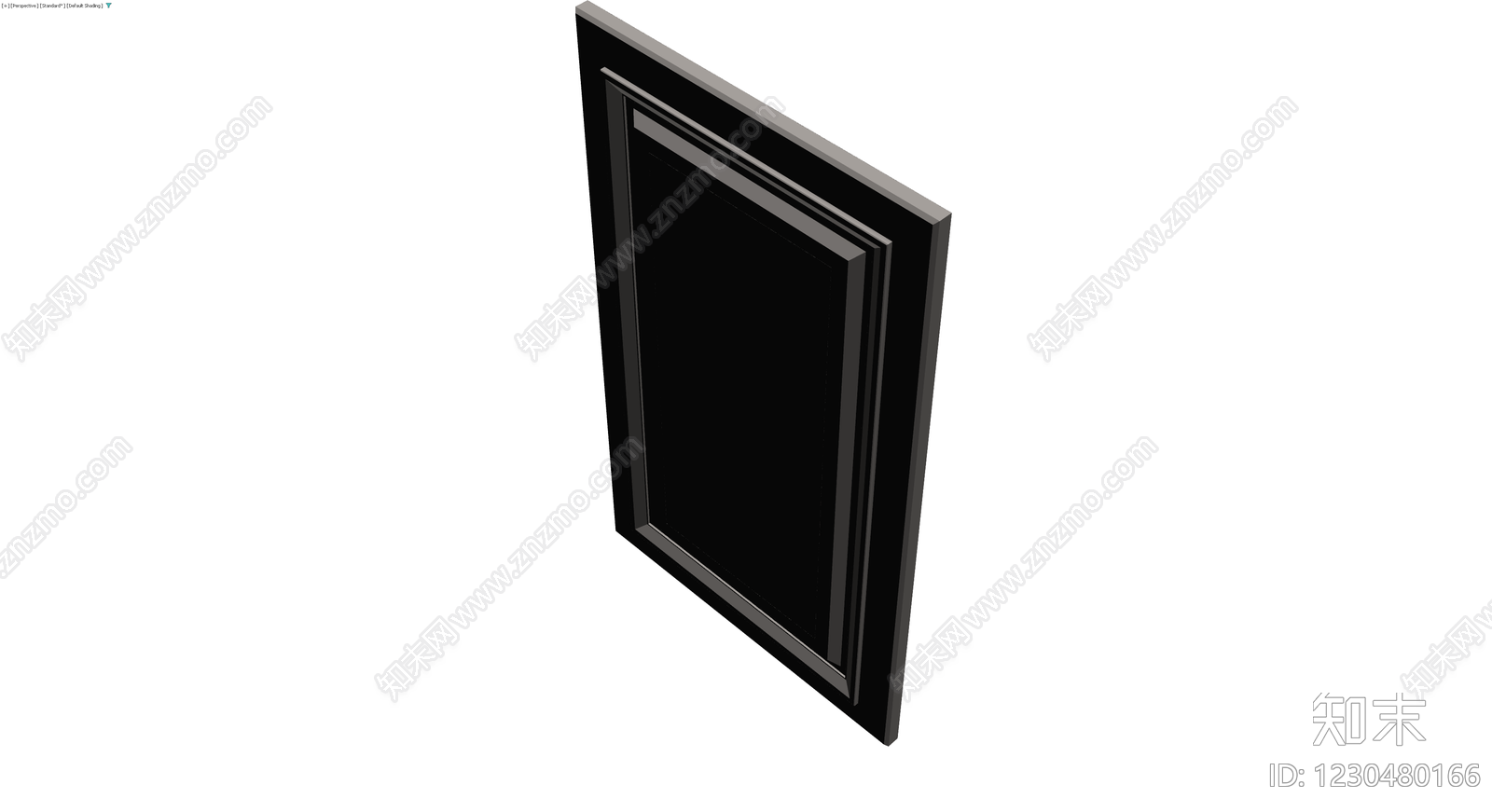 深灰镶板门体3D模型下载【ID:1230480166】