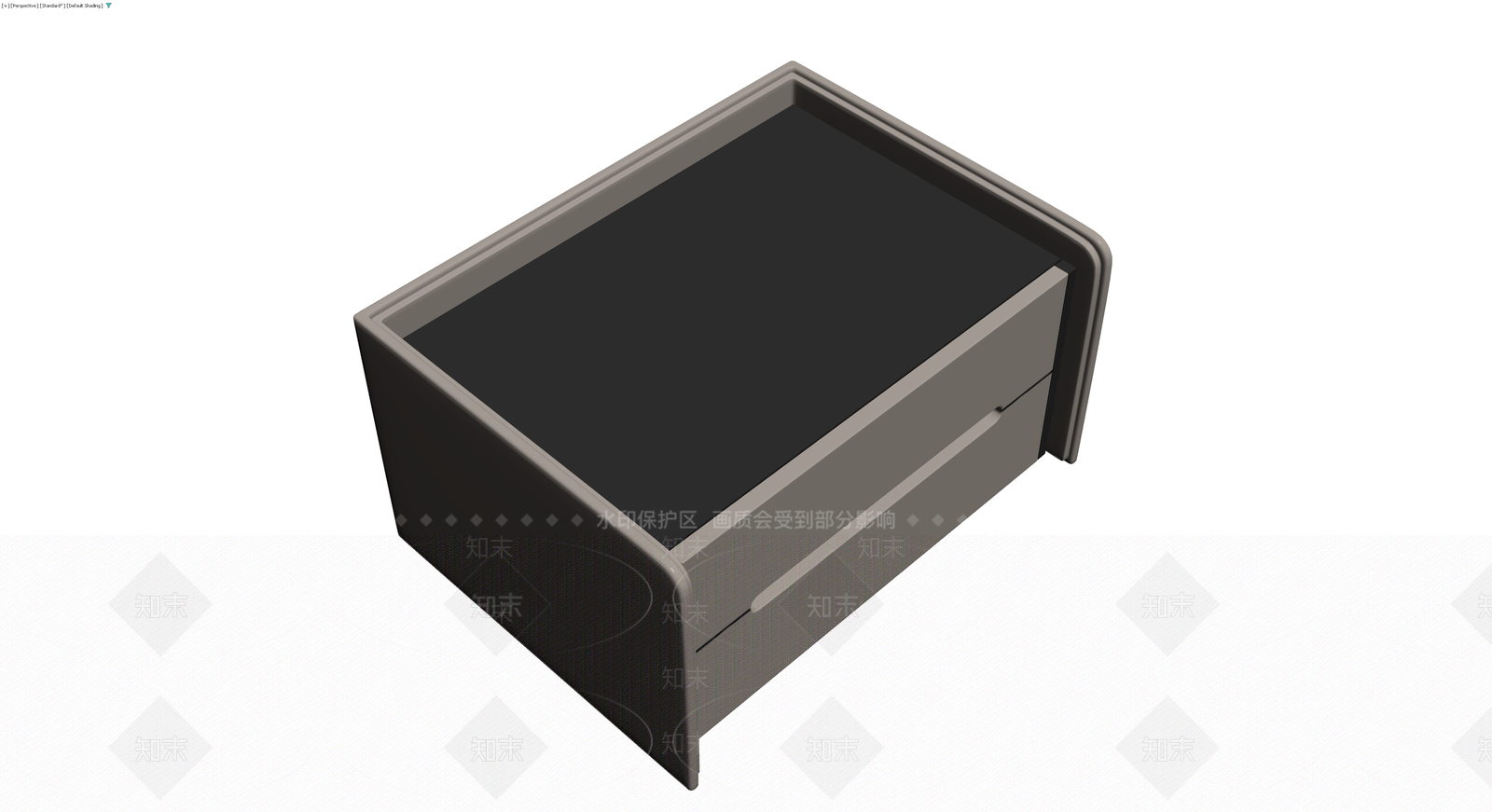 现代风格床头柜3D模型下载【ID:1230633198】