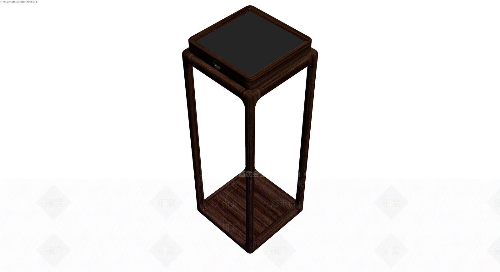 深色木质方几3D模型下载【ID:1230596897】
