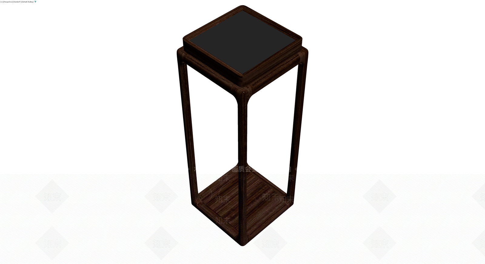 深色木质方几3D模型下载【ID:1230596897】