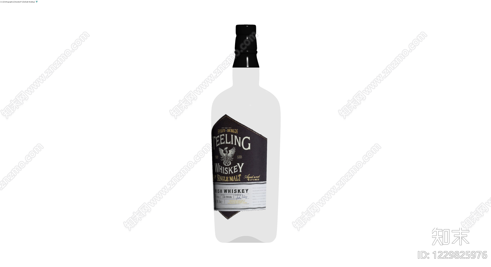 Teeling威士忌酒瓶模型3D模型下载【ID:1229825976】