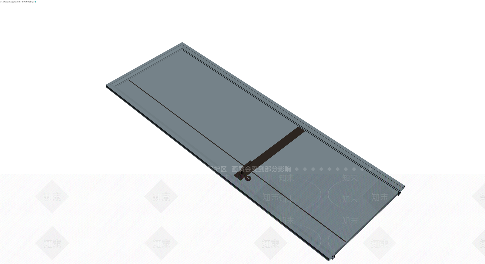 灰色成品门体模型3D模型下载【ID:1230390746】
