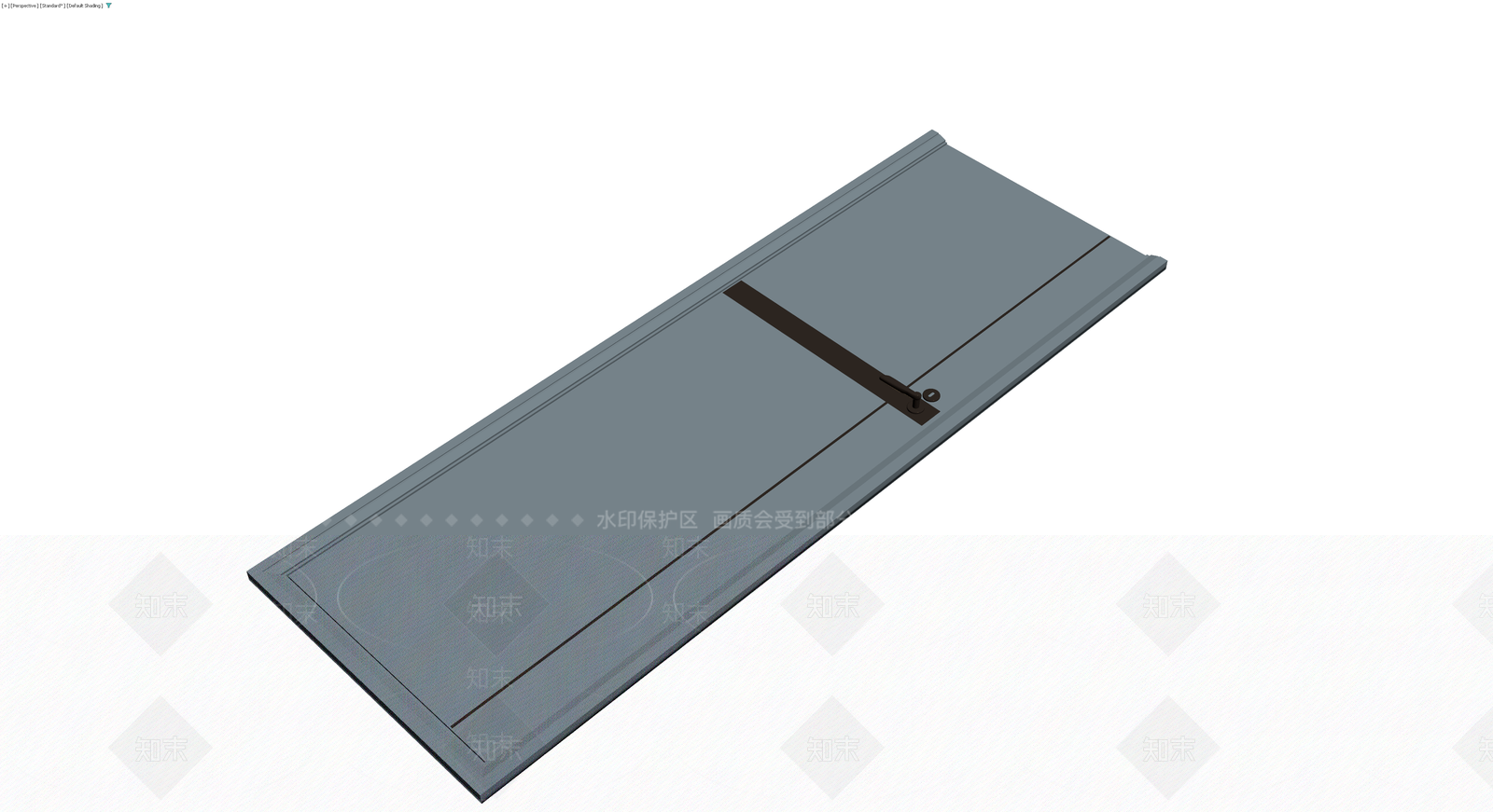 灰色成品门体模型3D模型下载【ID:1230390746】
