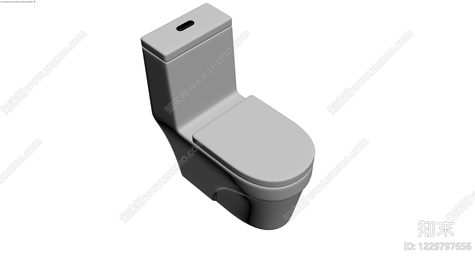 现代简约马桶模型3D模型下载【ID:1229797656】