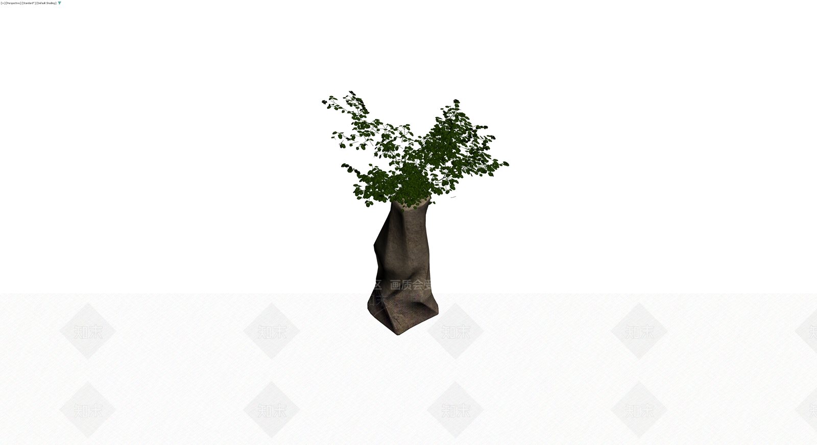 石纹底座盆栽植物3D模型下载【ID:1229669258】