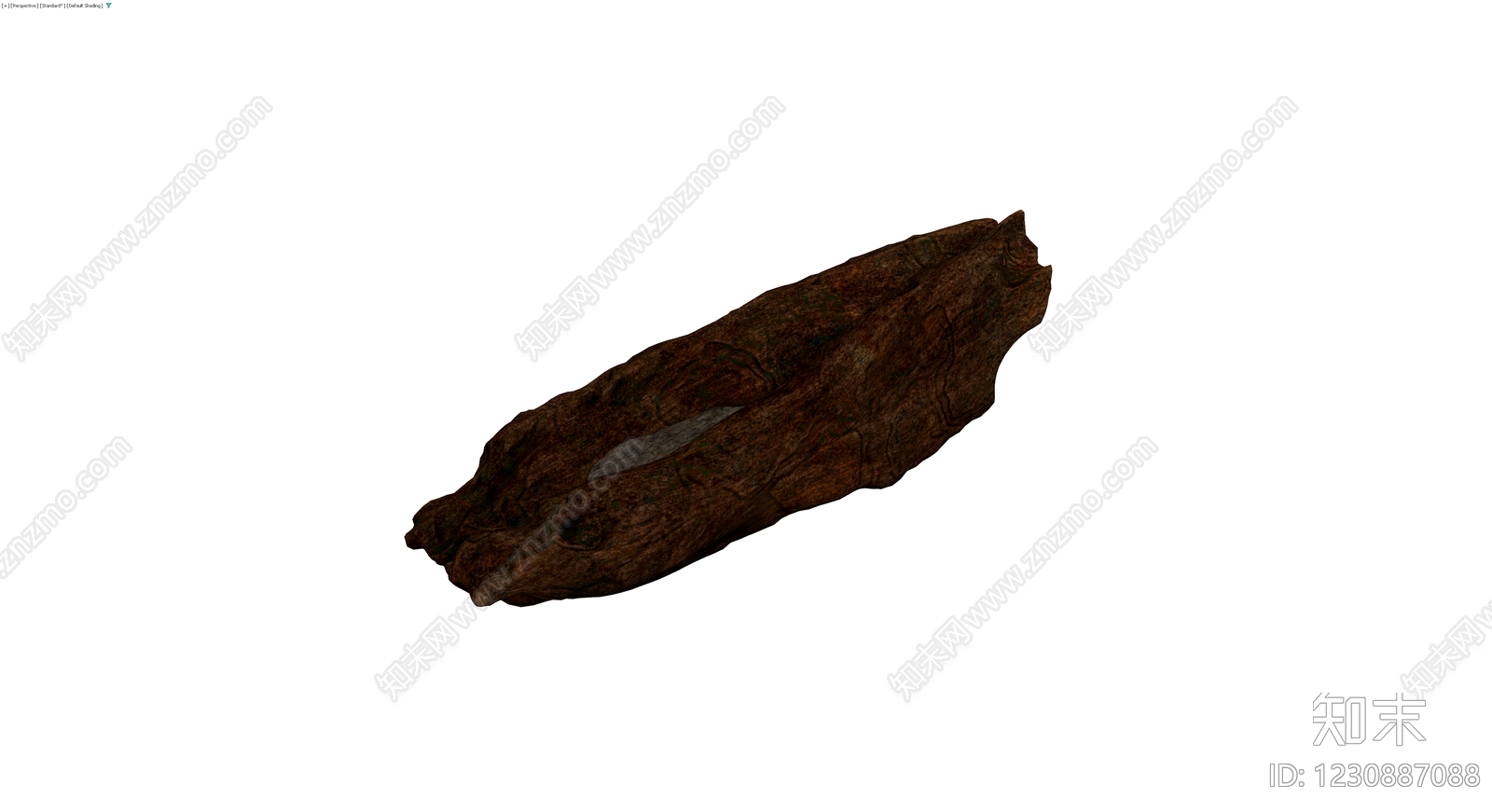 带孔洞造型树根/沉木3D模型下载【ID:1230887088】