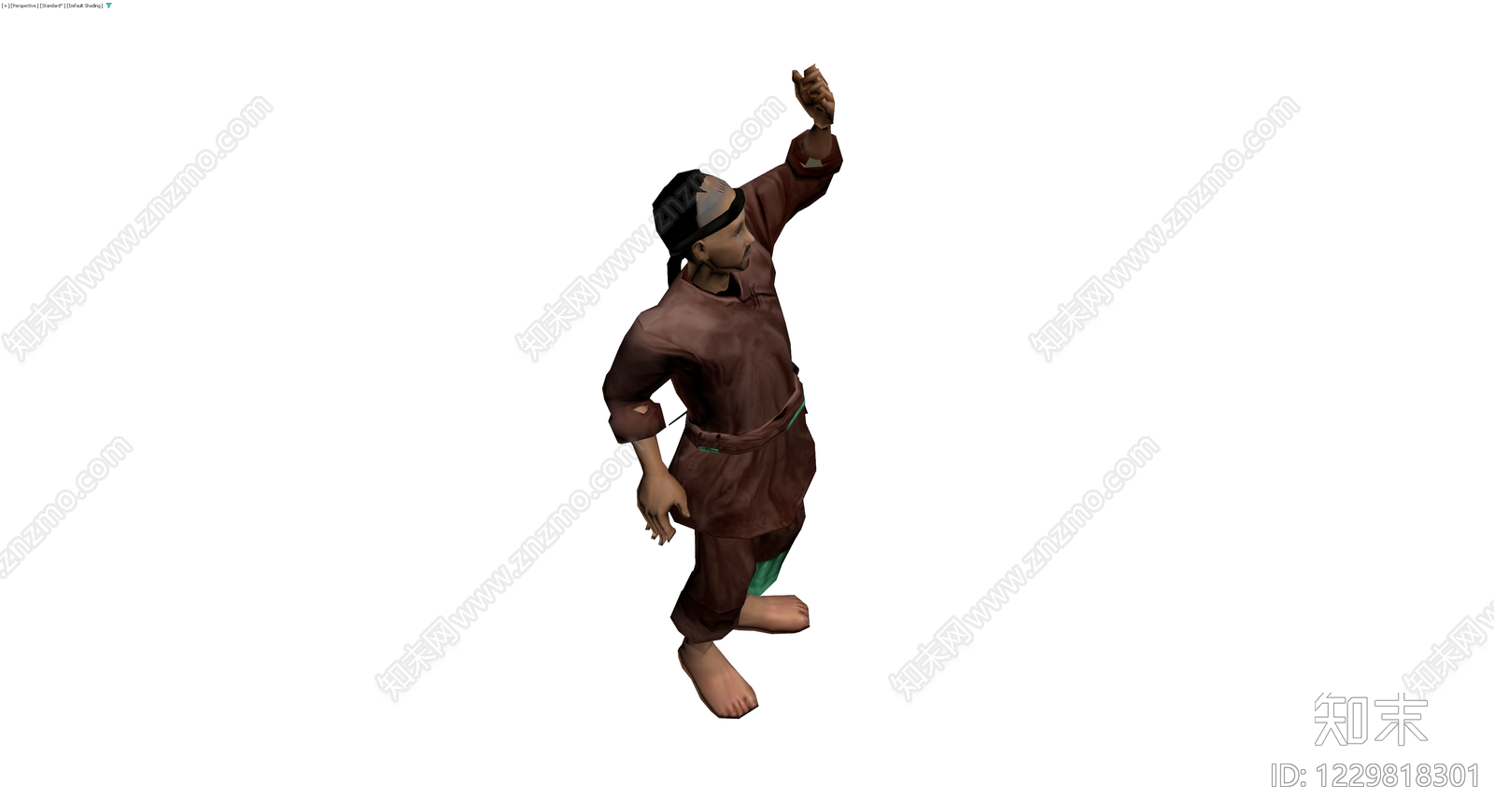 武术人物3D模型3D模型下载【ID:1229818301】