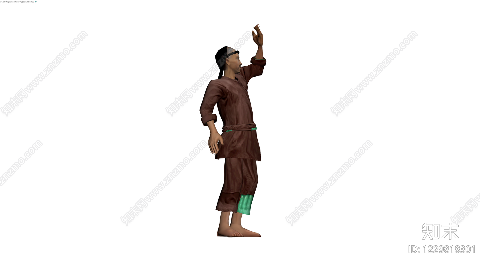武术人物3D模型3D模型下载【ID:1229818301】