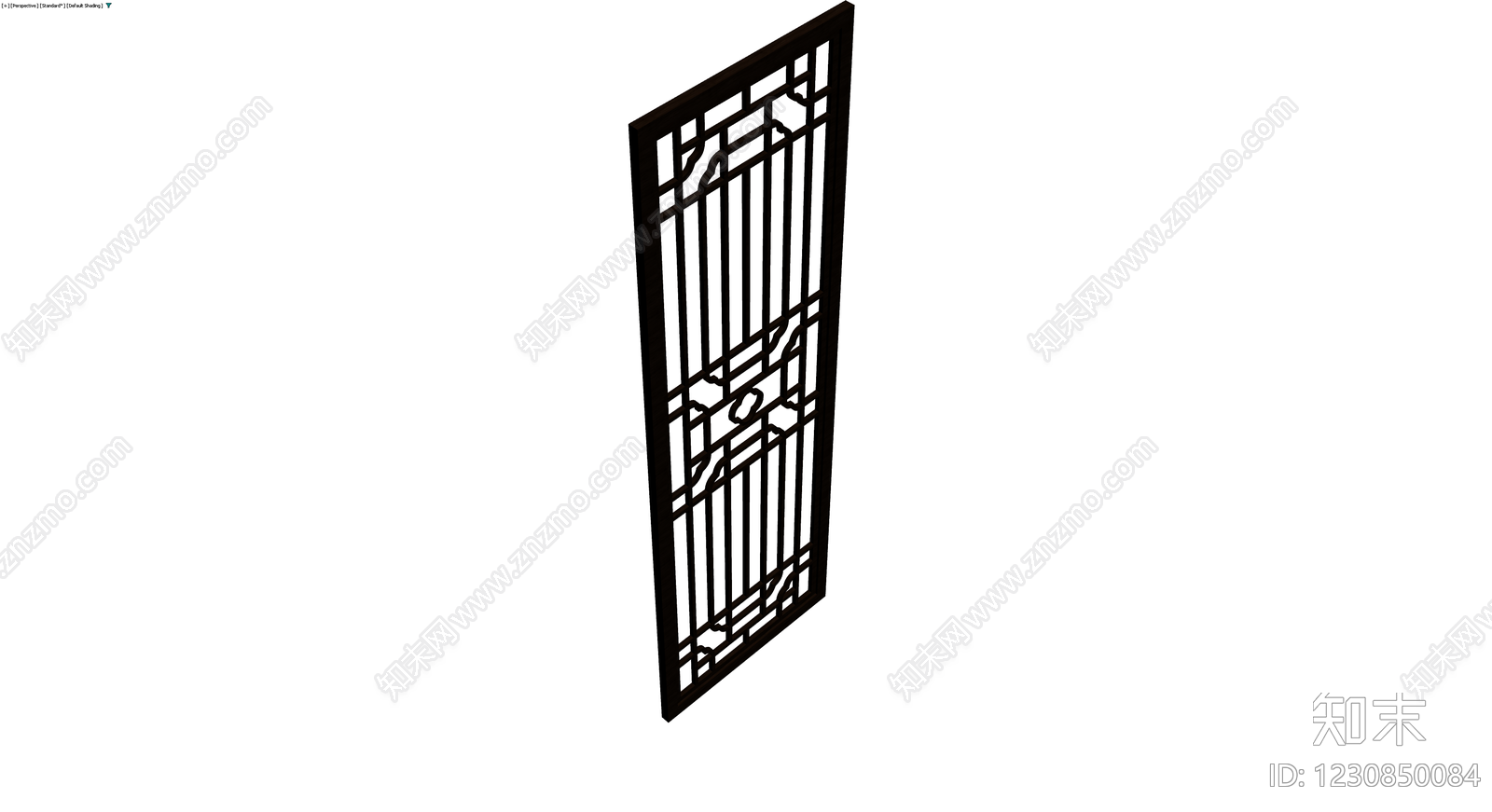 中式镂空花格屏风3D模型下载【ID:1230850084】
