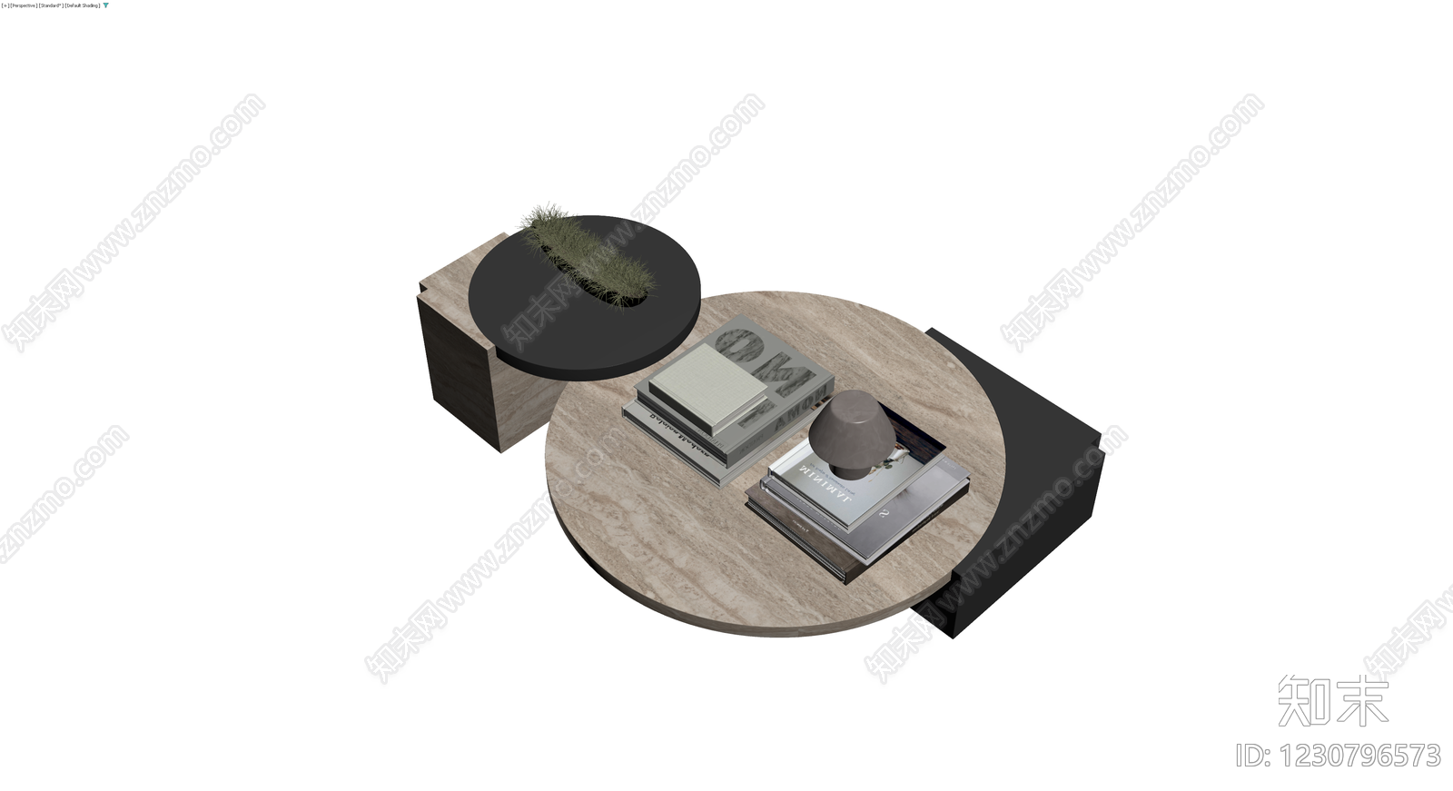 现代风格组合茶几3D模型下载【ID:1230796573】