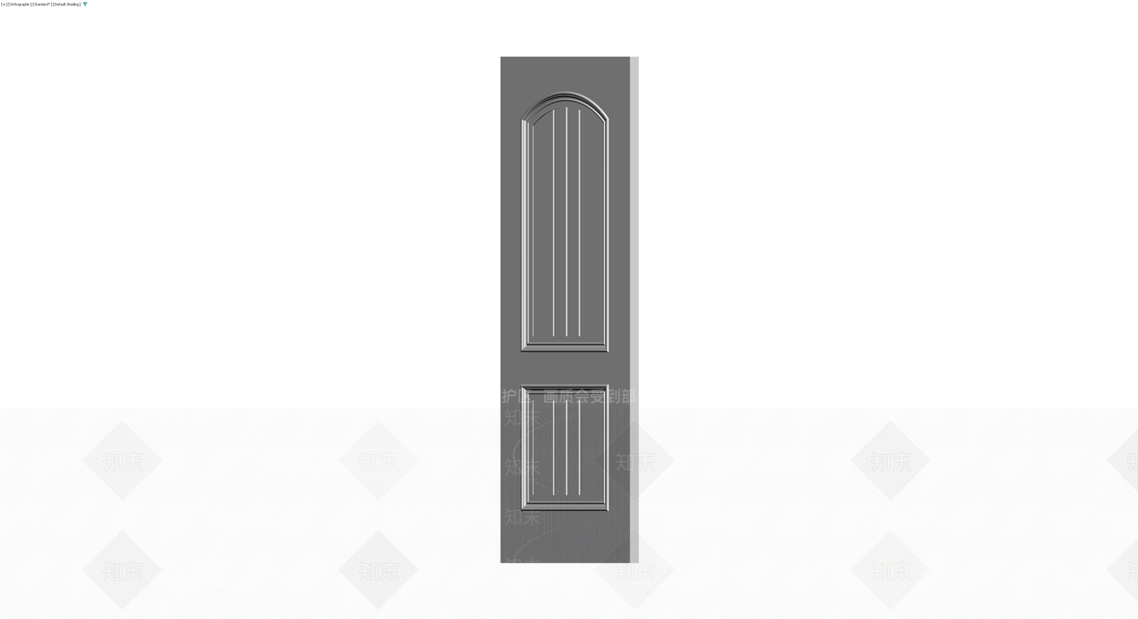 双门板拱形门体3D模型下载【ID:1230697200】