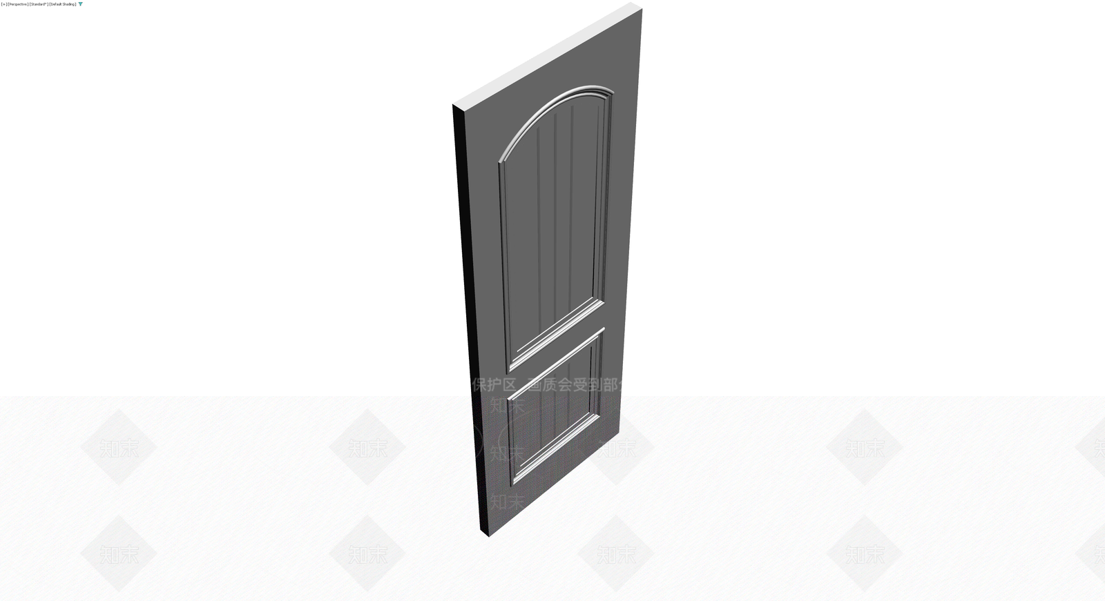 双门板拱形门体3D模型下载【ID:1230697200】