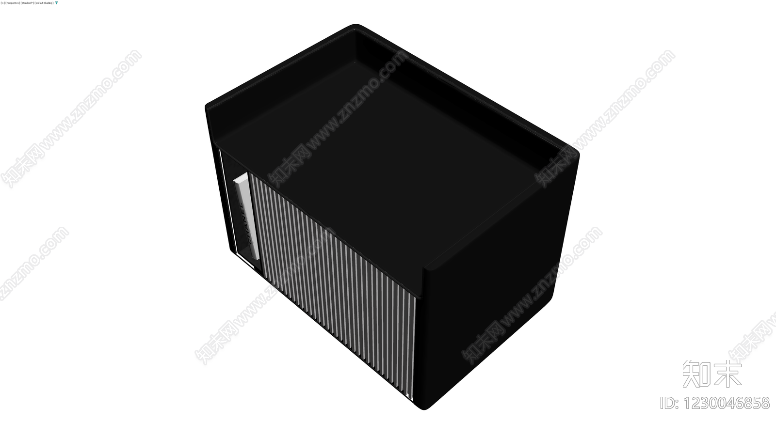 黑色书籍收纳架3D模型下载【ID:1230046858】
