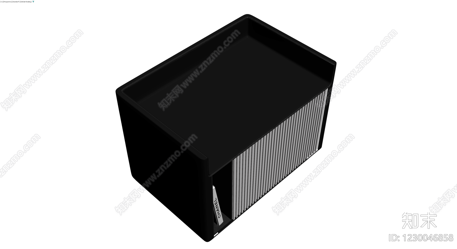 黑色书籍收纳架3D模型下载【ID:1230046858】