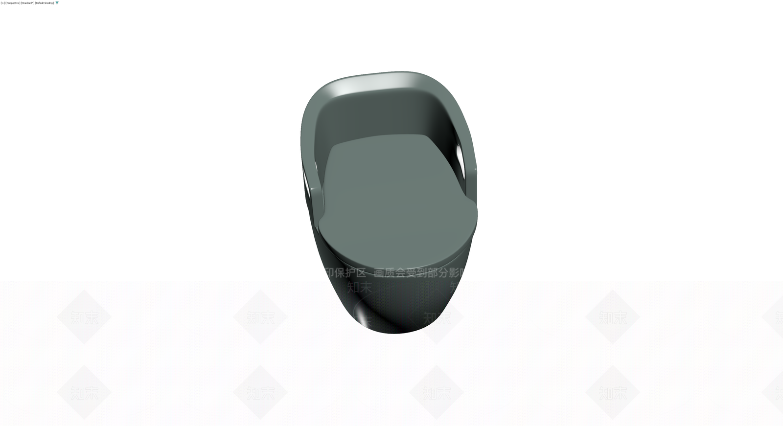 深灰流线型带扶手座椅3D模型下载【ID:1230642485】
