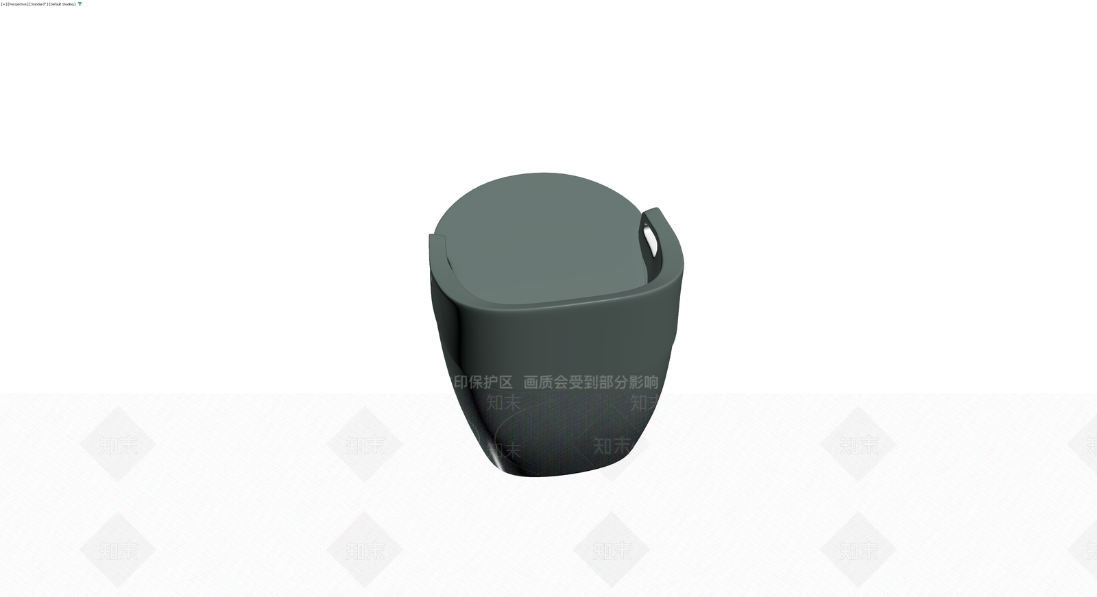 深灰流线型带扶手座椅3D模型下载【ID:1230642485】