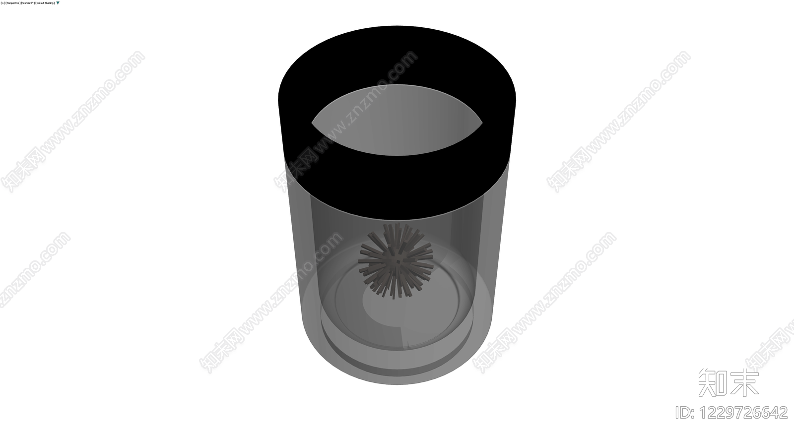 透明玻璃杯带搅拌球3D模型下载【ID:1229726642】