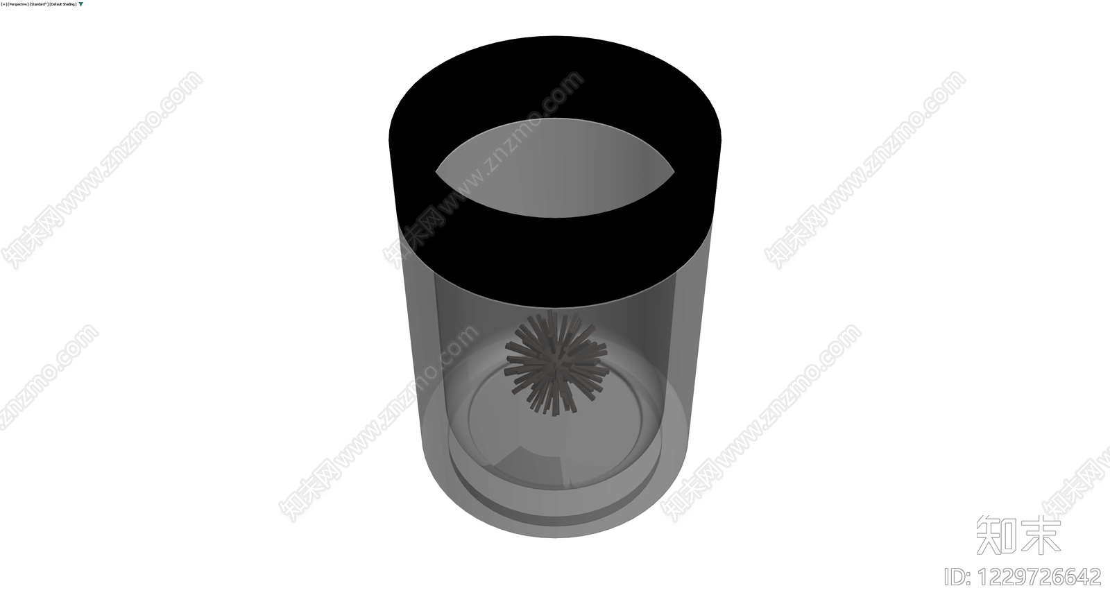透明玻璃杯带搅拌球3D模型下载【ID:1229726642】
