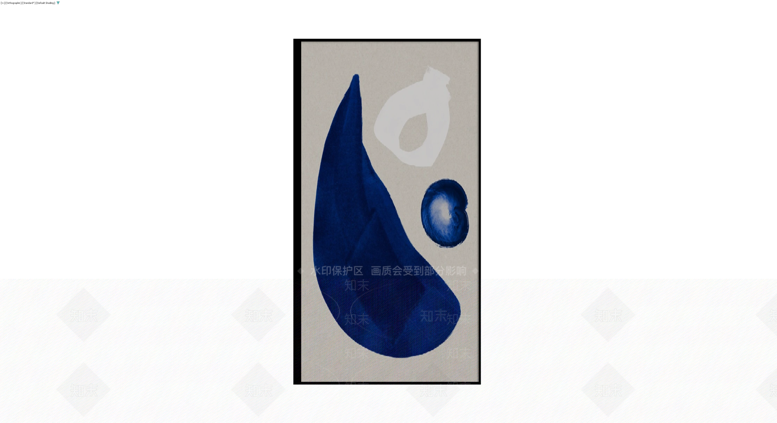 抽象装饰挂画3D模型下载【ID:1229897028】