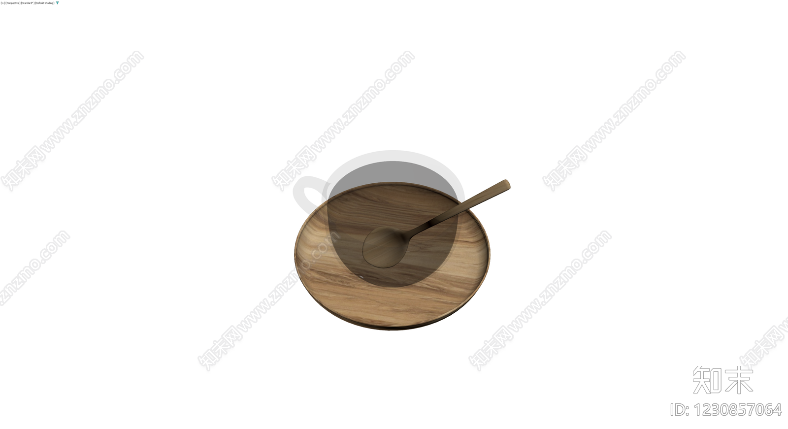 木质托盘咖啡杯勺组合3D模型下载【ID:1230857064】