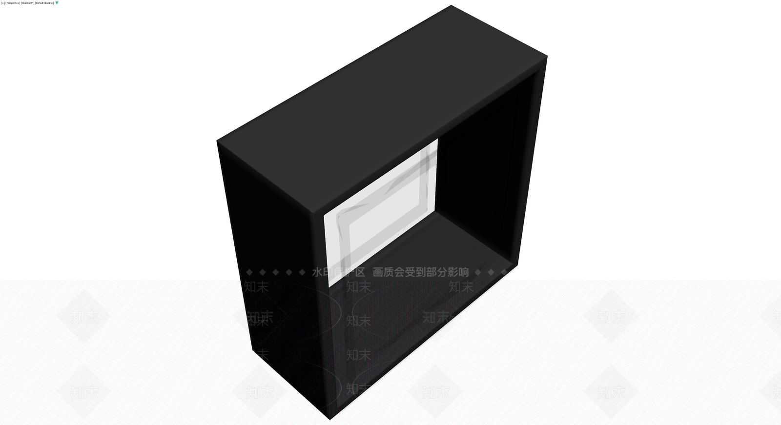黑色带玻璃门柜体3D模型下载【ID:1230776773】