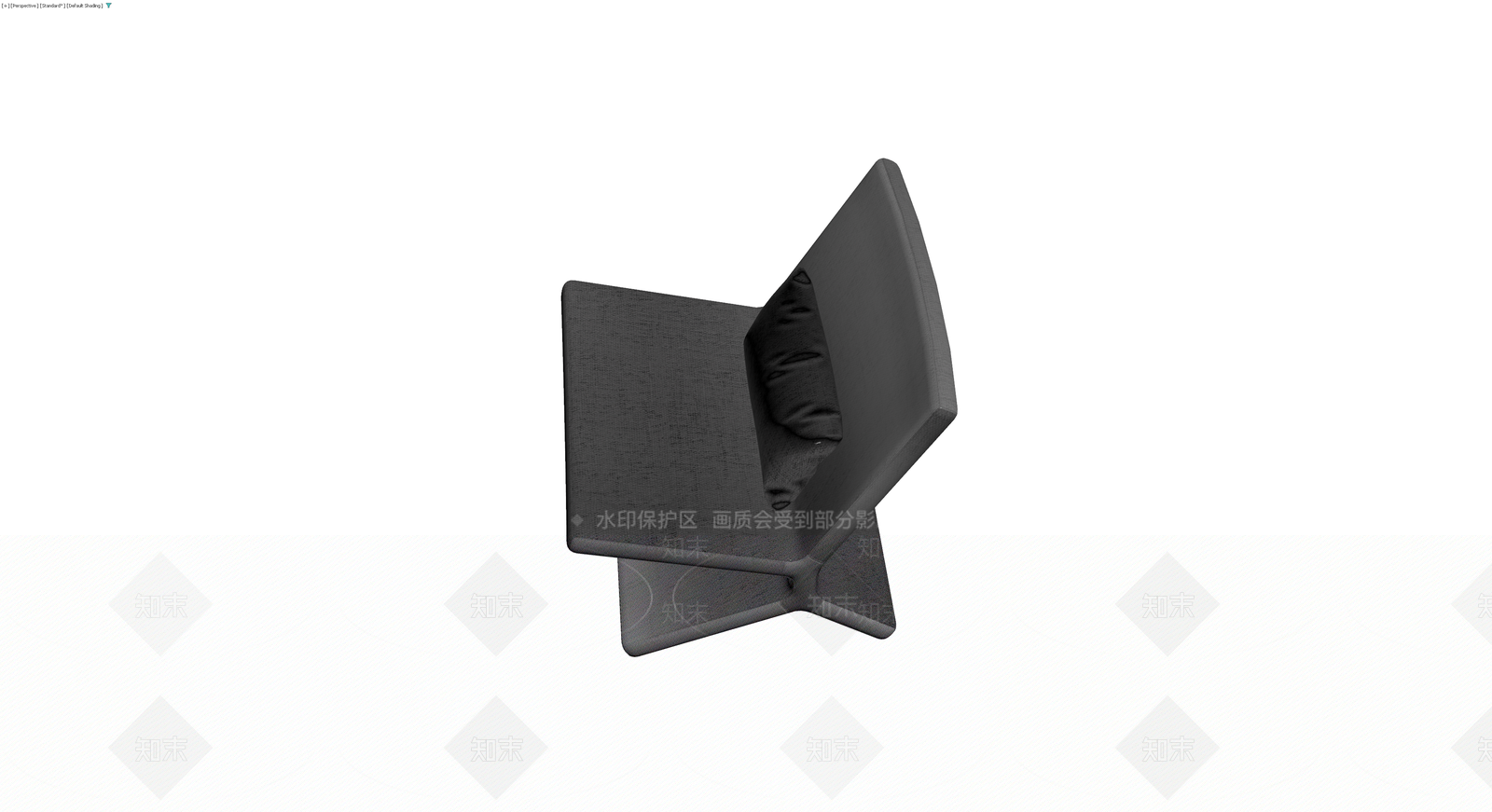 现代风格灰色单人沙发3D模型下载【ID:1229954527】